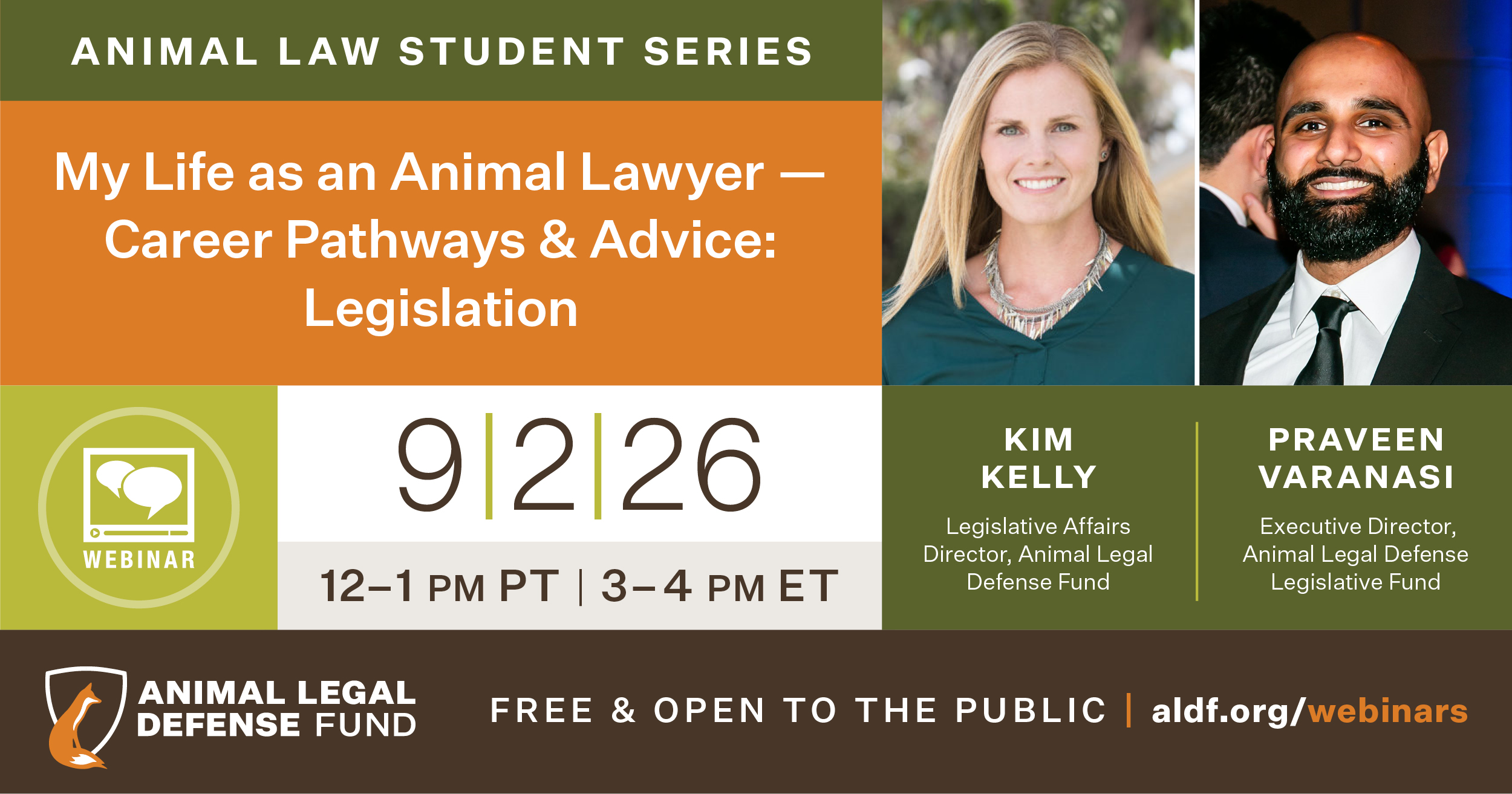 Introducing “My Life as an Animal Lawyer” Webinar series – Launching this fall!